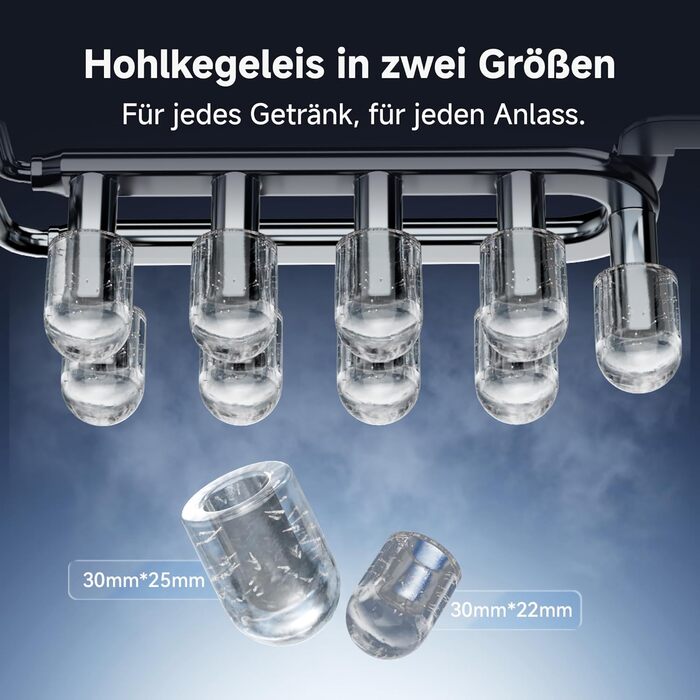 Машина для приготування льоду Dreame Aura: швидке виробництво, ізольований бак, 2 розміри, LED, самоочищення