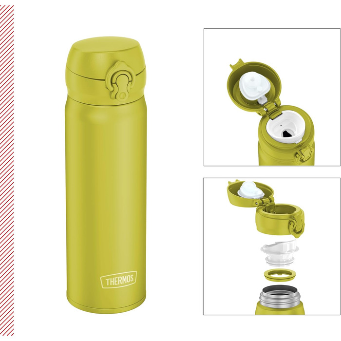 Термос THERMOS Ultralight 0,5 л, нержавіюча сталь, зберігає тепло 10 год, холод 20 год, герметичний, для води, чаю, 500 мл