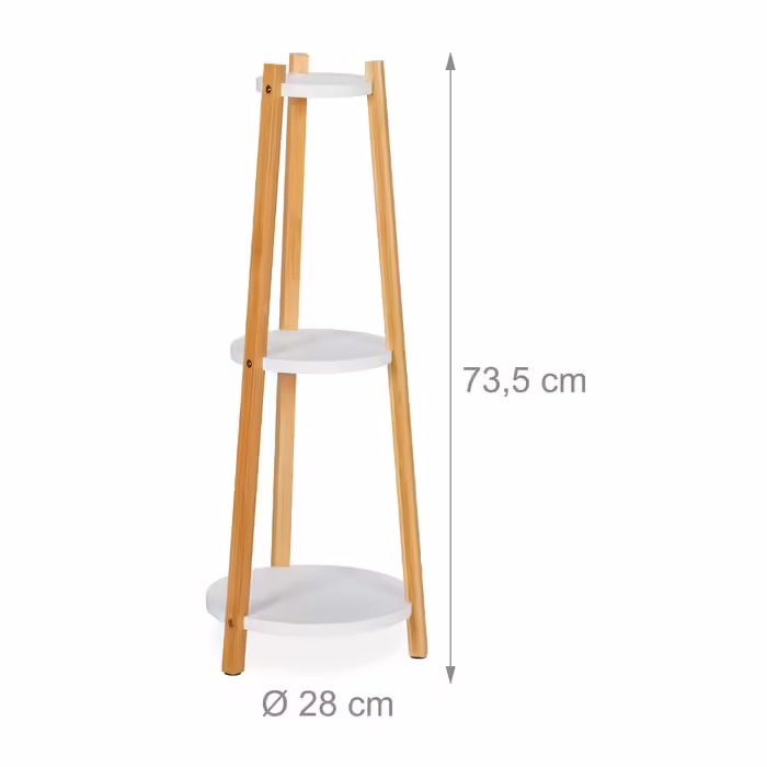 Relaxdays Plant Stand with 3 Shelves