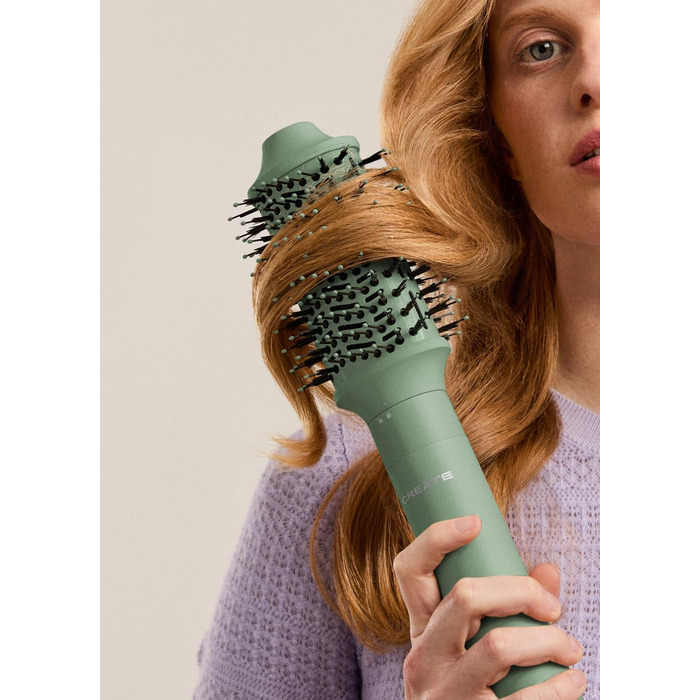 Іонський фен для волосся з технологією Frizz-Free, 2 температурні режими, функція охолодження, 2 швидкості, технологія негативних іонів, 1800W (ION STYLER PRO ADVANCE, салатовий)