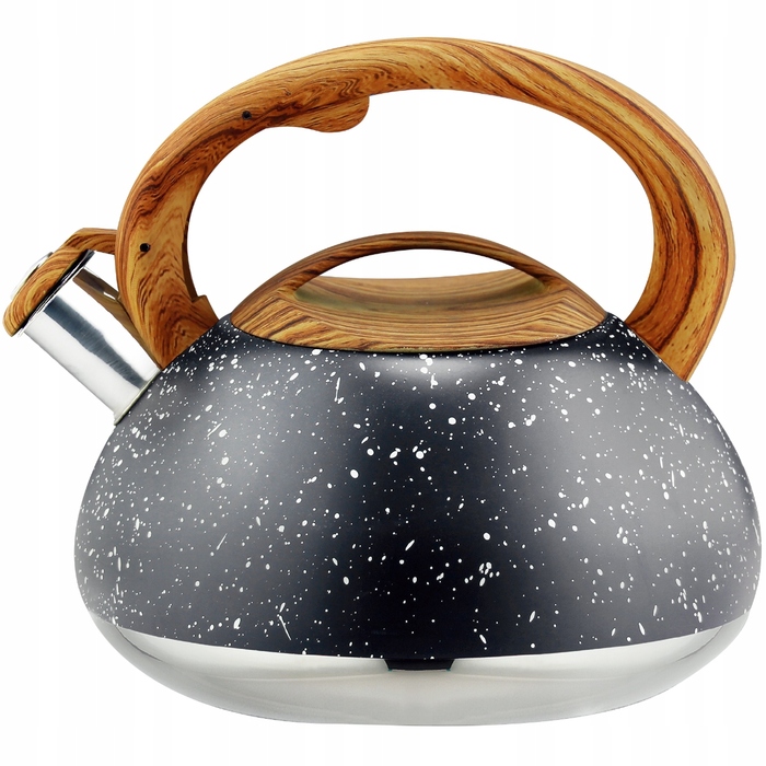 Класичний сталевий чайник Karl Hausmann, 3 л, чорний/сірий