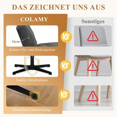 Офісний стіл COLAMY: ергономічне крісло з підлокітниками 3D, регульованою підголівником, для офісу, дому та навчання, чорний (темно-сірий), набір 2 шт.