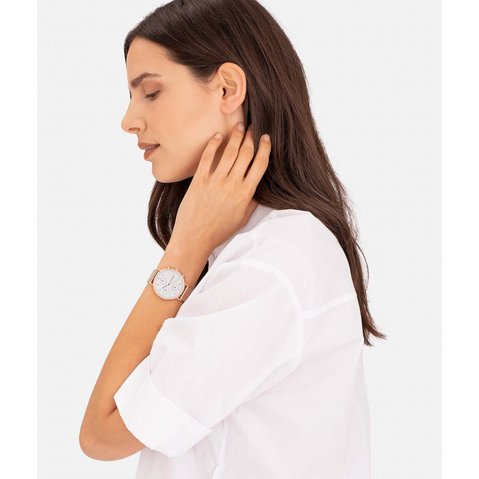 Годинник Liebeskind Berlin для жінок – круглий багатофункціональний годинник 38 мм – браслет з нержавіючої сталі або шкіри – 5ATM водостійкий. Елегантний дизайн рожевого золота