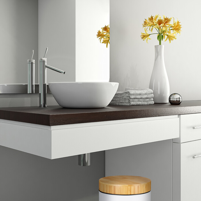 Relaxdays Trash Can Bathroom 3 l