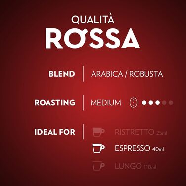 Кава Lavazza Qualità Rossa вTалієвий еспресо, сумісні з Nespresso Original, 10 алюминієвих капсул (набір 3 упаковки)
