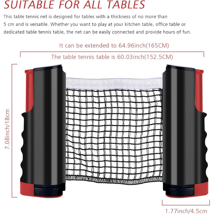 Набір для настільного тенісу: сітка, 2 ракетки, 6 м'ячів, коробка для м'ячів, сумка для зберігання. Професійний спортивний набір для гри в приміщенні та на вулиці