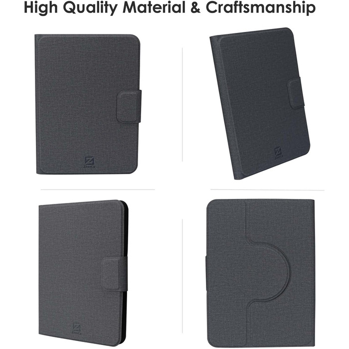 Чохол для Kindle 2024/2022, Kobo Nia/Clara 2E/Clara HD, сірий - ZhaoCo, регульовані кути