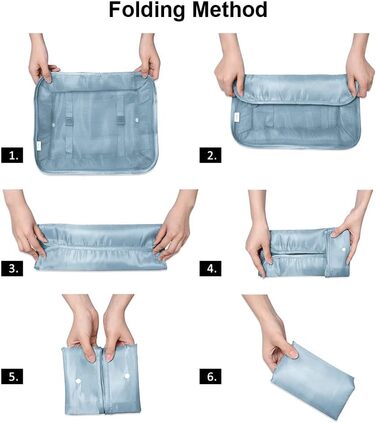 Органайзер для валізи OSDUE, набір 9 шт., Packing Cubes, водонепроникні сумки для одягу, сумки для пакування, косметичка, кишеня для USB-кабелів (Бежевий)