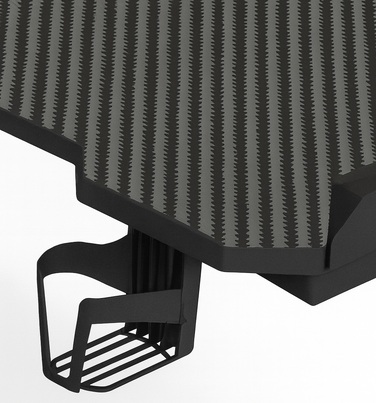 Ігровий комп'ютерний стіл з LED-підсвіткою, сучасний геймерський стіл, 140 см, чорний