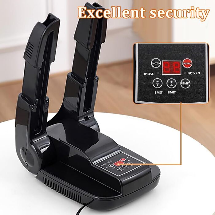 Електричний сушильник для взуття - сушильник для черевиків та взуття з таймером, регульована довжина