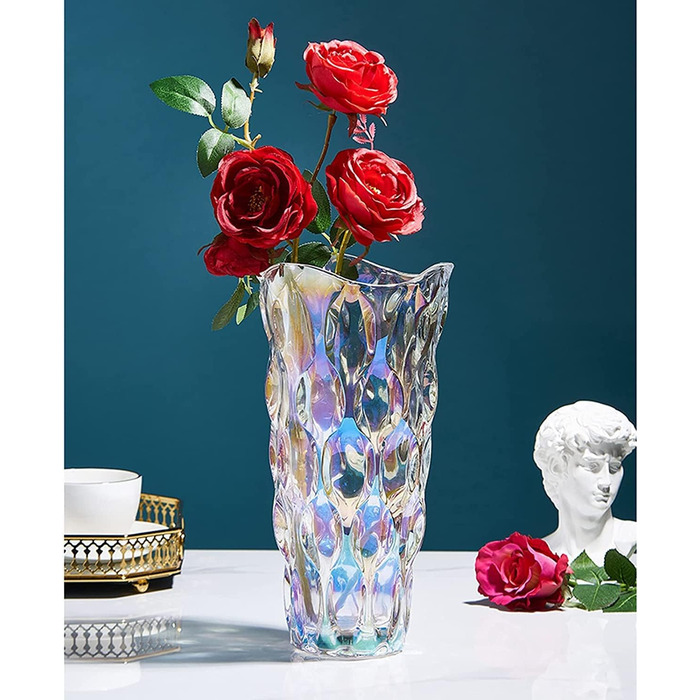 Скляна ваза для квітів, сучасний мінімалістичний дизайн, ручної роботи, для дому, декору, гідропоніки, подарунок на весілля/розлуку, Стиль A-bunt
