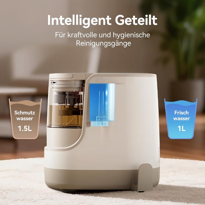 Потужний миючий пилосос Bear SC 3 для диванів та килимів з парою, 1700W