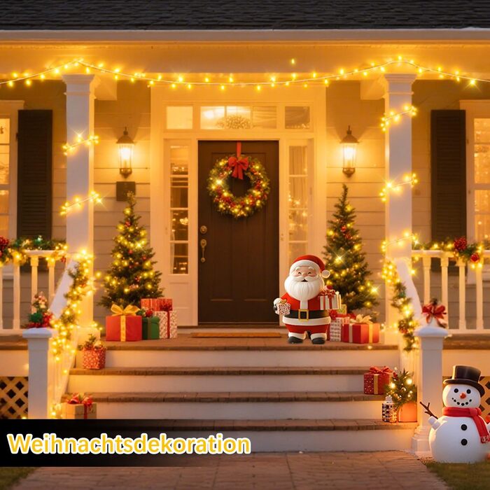 Льо́хка гірлянда JXLEDAYY 1200 LED, 36 м, для вулиці, 8 режимів, таймер, пульт, тепле світло, водонепроникна, для балкона, двору, саду, вечірки, весілля