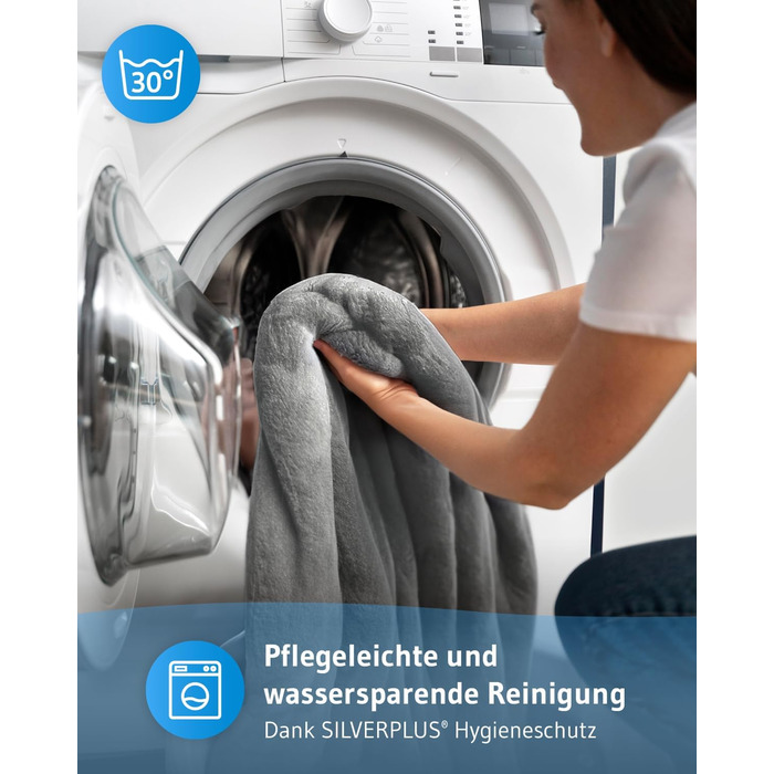 Пухова ковдра KAMI 150x200 см, темно-сіра, Sherpa, для вітальні, дивану, ліжка, з кишенею для телефону та захистом від бруду, тепла зимова ковдра