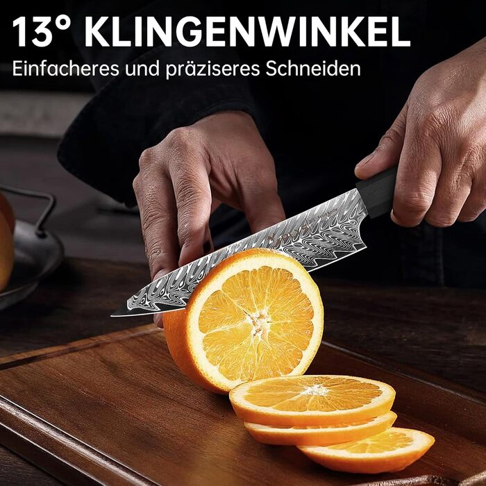 Ніж кухонний японський Kiritsuke Damast Plys 20 см, сталь VG10, 67 шарів, рукоятка G10, подарункова коробка