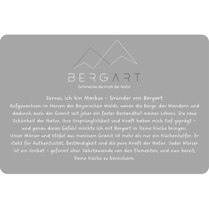 Гранітний ступка з товчником BERGART - ступка з високоякісного граніту, довговічна, для трав, спецій та песто