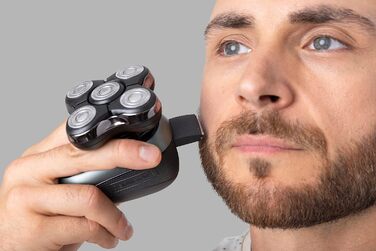 Електричний голкострум Remington XR1600 для гоління голови чоловіків - 5 голкових насадок, гоління до 0,2 мм, вологостійкий, з тримером