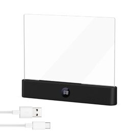 LED лампа для читання Leselampe Buch: світлодіодна панель з 3 режимами та таймером, USB-зарядка, нічник на приліжкову тумбочку (чорна)