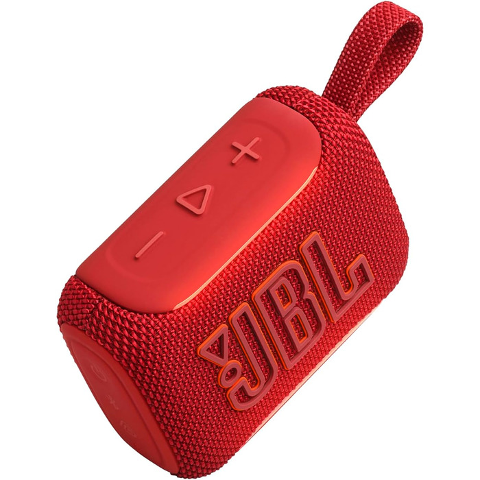 JBL Go 5: Портативна Bluetooth колонка, червоний колір - потужний звук, водонепроникність, до 10 годин роботи