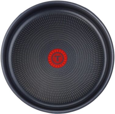Набір посуду Tefal Ingenio Essential (20 предметів): каструлі, сковорідки, кришки та кухонне приладдя, червоний, для всіх типів плит (крім індукційних) та духовки