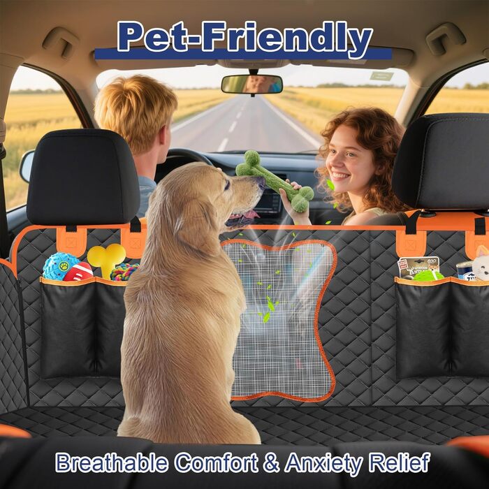 Водонепроникний килимок для собак Vortix на заднє сидіння авто – захист від бруду та шерсті