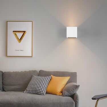 LED-вологостійке настінне світильник K-Bright 7W з регульованим світловим променем, 3000K, тепле біле світло, IP65, для внутрішнього та зовнішнього використання