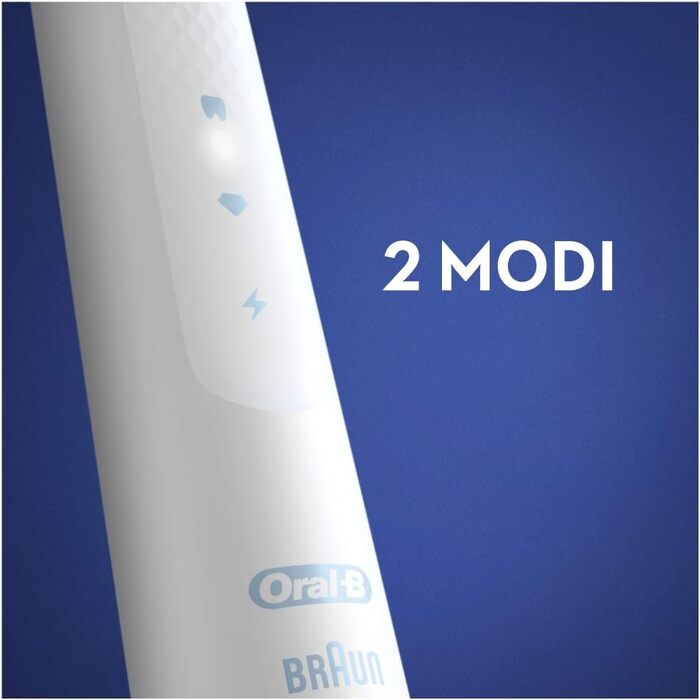 Звукова зубна щітка Oral-B Pulsonic Slim Clean 2000 White - для догляду за зубами та яснами, 2 режими чищення, таймер, Braun