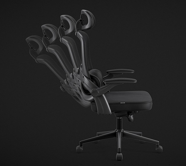 Ергономічне офісне обертове крісло для роботи Diablo V-Light, чорне