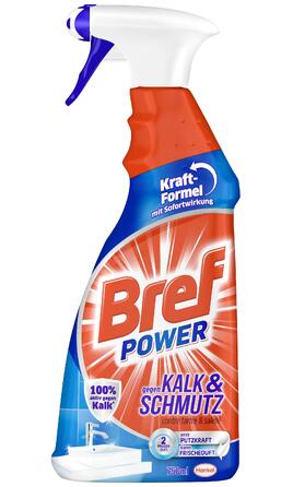 Засіб для чищення Bref Power Intensiv проти вапна та бруду, 750 мл, набір 8 шт.