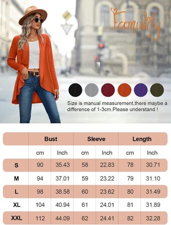 Кардиган жіночий з довгими рукавами, відкритий спереду, в'язаний, однотонний, модель водоспад, світшот, верхній одяг, армійний зелений