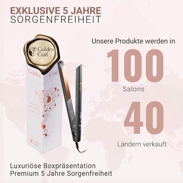2-in-1 Hair Straightener & Curling Wand - Control Rose Gold - 5 Year Warranty