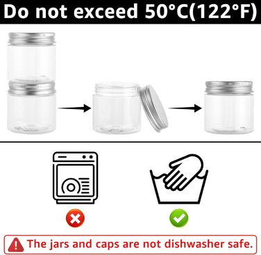 Набір контейнерів для зберігання 16 шт. 500 мл з кришкою, прозорі пластикові банки, BPA Free, для продуктів та солодощів