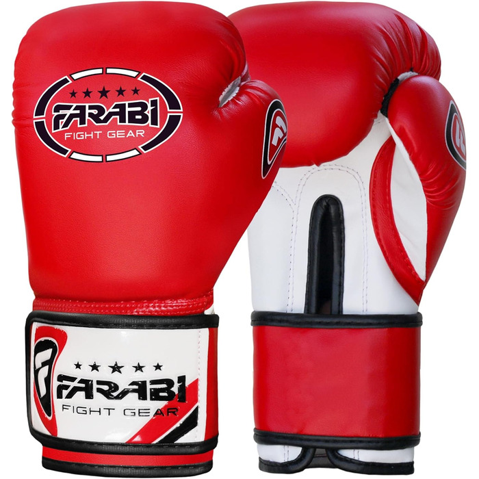 Дитячі боксерські рукавички Farabi Sports 6/8 oz для боксу, ММА, муай-тай, кікбоксингу та спарингу