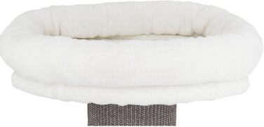 TRIXIE Cat Tree Acadia 160 cm in white/grey – multi-level cat tree with cosy lounging areas and wall mounting, comfortable & stable – 44073