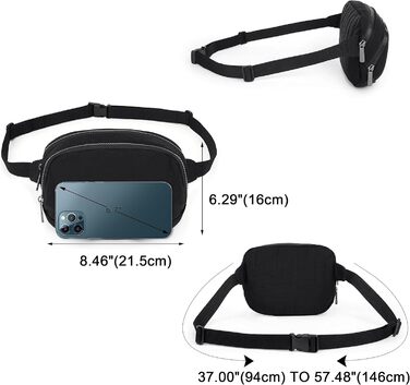 Жіночий гаманець UTO з PU шкіри, багатофункціональний на замку, клатч для телефону (1265 Чорний)