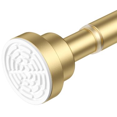 Штанга для штор без свердління AIZESI, телескопічна, для ванної, вікна, шафи, діаметр 22 мм, 80-160 см, золотий колір