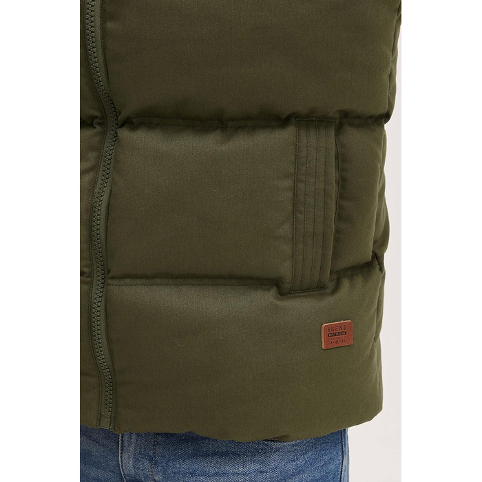 Чоловіча водонепроникна куртка Blend BHJen Outdoor з капюшоном та кишенями, Regular fit, Dusty Green (70595)