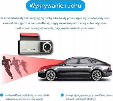 3-канальний автомобільний відеореєстратор Full HD: передня та задня камери, Wi-Fi, нічний режим