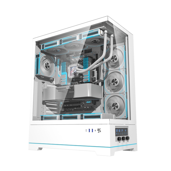 Корпус для ПК DarkFlash DY451L PRO ATX Midi Tower, скло, ігровий, ARGB