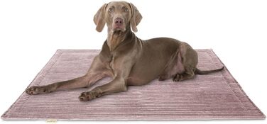 Лежанка для собак Knuffelwuff Timor, 80x60 см, рожева - м'яка, зручна, легко миється