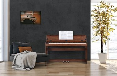 McGrey DP-18 WN E-Piano: 88 важких клавіш з молоточним механізмом, 128 звуків, Dual/Split, захисний чохол, 3 педалі, матовий горіх