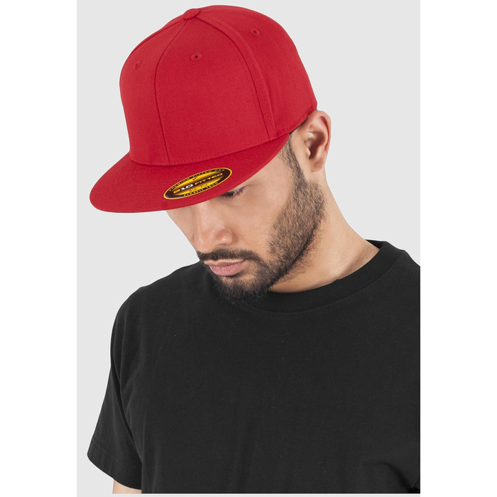 Шапка Flexfit Unisex Premium 210 Fitted (L-XL, Червона) - Оригінальна якість