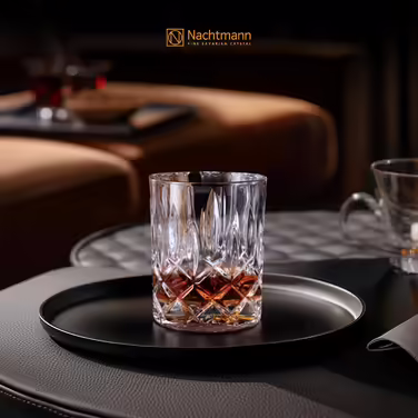 Nachtmann 3-Piece Whisky Set, 750 ml Carafe with 2 Whisky Glasses 295 ml, Noblesse, 91899, Crystal Glass Whisky Gift Set, Dishwasher Safe