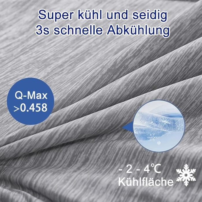 Охолоджуюча ковдра MH MYLUNE HOME Arc-Chill 200x220 см, літня двостороння ковдра-покривало, сіра