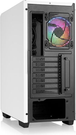 Корпус для ігрового ПК VITRUM PRO - Midi Tower, білий, RGB підсвічування, скло, вентилятори, ATX/mATX/Mini-ITX
