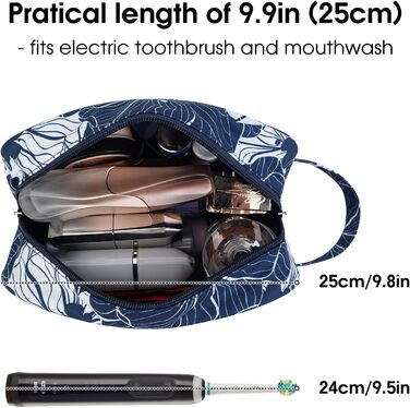 Чоловічий туалетний набір Narwey: водонепроникний, міцний, з багатьма відділеннями, для подорожей (чорний)