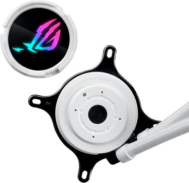 Система рідинного охолодження процесора ASUS ROG STRIX LC III 360 ARGB White, 3 вентилятори, біла