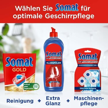 Таблетки для посудомийної машини Somat Gold, ефективне очищення при низьких температурах, проти пригорілого, 176 шт.
