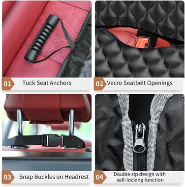 Автоматик для собак у машину, захист заднього сидіння, водовідштовхувальний, протиковзкий, 135x140 см