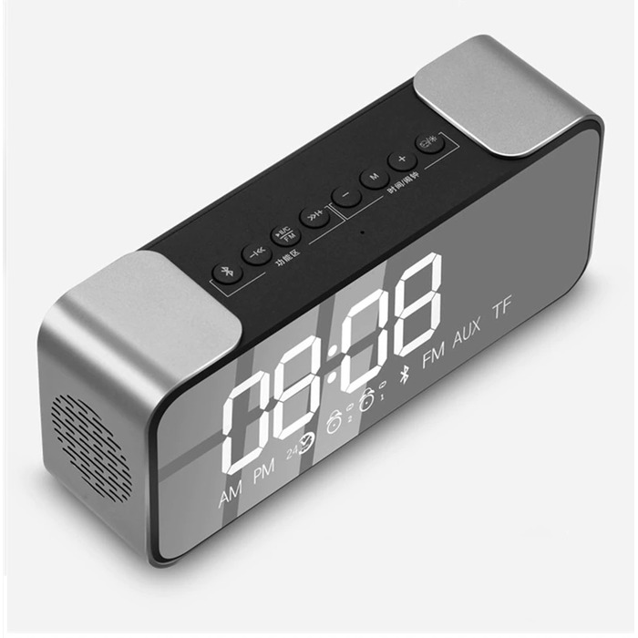 Молодіжний будильник-радіо з Bluetooth-динаміком та LED-підсвіткою